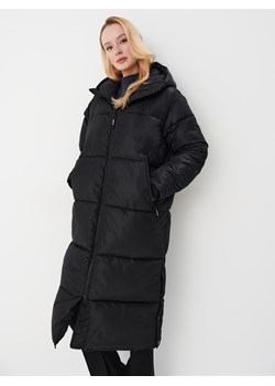 Mohito - Pikowany czarny płaszcz - czarny ze sklepu Mohito w kategorii Płaszcze damskie - zdjęcie 169541524