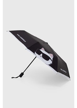 Karl Lagerfeld parasol kolor czarny ze sklepu ANSWEAR.com w kategorii Parasole - zdjęcie 169543831