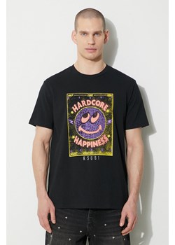 KSUBI t-shirt bawełniany hardcore kash ss tee męski kolor czarny z nadrukiem MPS24TE004 ze sklepu ANSWEAR.com w kategorii T-shirty męskie - zdjęcie 169544600