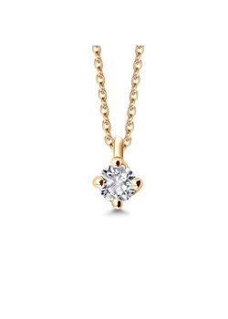 Naszyjnik złoty z diamentem - Valentine ze sklepu YES.pl w kategorii Naszyjniki - zdjęcie 169556092