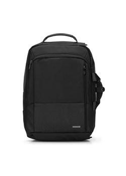 Męski plecak 2 w 1 na laptopa 15,6” czarny ze sklepu WITTCHEN w kategorii Plecaki - zdjęcie 169556361