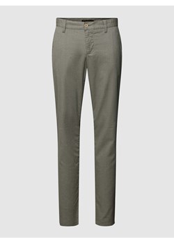 Spodnie o kroju regular fit z fakturowanym wzorem model ‘LOU’ ze sklepu Peek&Cloppenburg  w kategorii Spodnie męskie - zdjęcie 169557591
