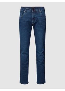 Jeansy o kroju slim fit w jednolitym kolorze ze sklepu Peek&Cloppenburg  w kategorii Jeansy męskie - zdjęcie 169557710