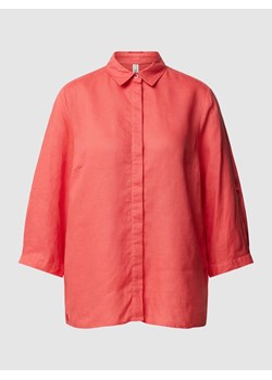 Bluzka lniana z rękawem o dł. 3/4 model ‘Clay’ ze sklepu Peek&Cloppenburg  w kategorii Koszule damskie - zdjęcie 169558010