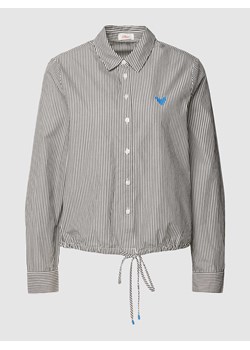 Bluzka koszulowa z dodatkiem wiskozy ze wzorem w paski ze sklepu Peek&Cloppenburg  w kategorii Koszule damskie - zdjęcie 169558240