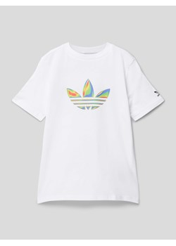 T-shirt z nadrukiem z logo ze sklepu Peek&Cloppenburg  w kategorii T-shirty chłopięce - zdjęcie 169558331
