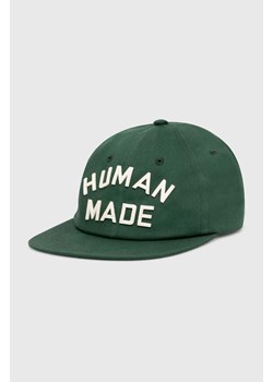 Human Made czapka z daszkiem bawełniana Baseball Cap kolor zielony z aplikacją HM27GD009 ze sklepu PRM w kategorii Czapki z daszkiem męskie - zdjęcie 169564533