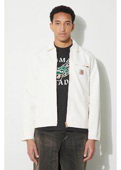 Carhartt WIP kurtka jeansowa Detroit Jacket męska kolor biały przejściowa I032940.0DJ02 ze sklepu PRM w kategorii Kurtki męskie - zdjęcie 169564561