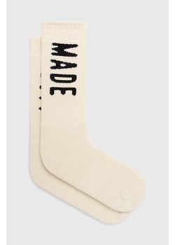Human Made skarpetki Hm Logo Socks męskie kolor beżowy HM27GD058 ze sklepu PRM w kategorii Skarpetki męskie - zdjęcie 169564563