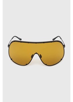 Rick Owens okulary przeciwsłoneczne Occhiali Da Sole Sunglasses Shield kolor czarny RG0000006.GBLKBN.0945 ze sklepu PRM w kategorii Okulary przeciwsłoneczne damskie - zdjęcie 169564613