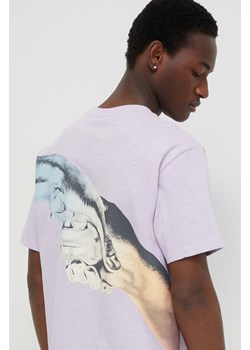 Filling Pieces t-shirt bawełniany męski kolor fioletowy z nadrukiem 74434051651 ze sklepu PRM w kategorii T-shirty męskie - zdjęcie 169564671