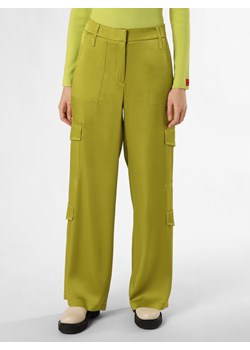 Cambio Spodnie - Amelie Kobiety Acetat kiwi jednolity ze sklepu vangraaf w kategorii Spodnie damskie - zdjęcie 169566270