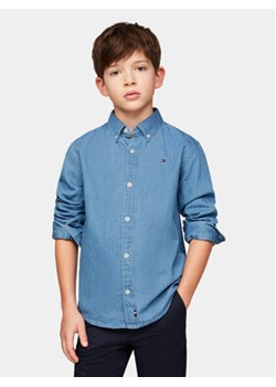 Tommy Hilfiger Koszula jeansowa Chambray KB0KB08730 Niebieski Regular Fit ze sklepu MODIVO w kategorii Koszule chłopięce - zdjęcie 169570191