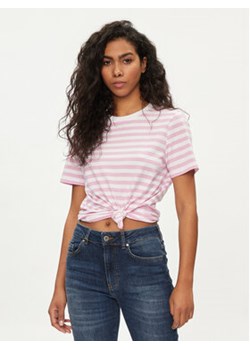 Pieces T-Shirt Ria 17146339 Różowy Regular Fit ze sklepu MODIVO w kategorii Bluzki damskie - zdjęcie 169570243