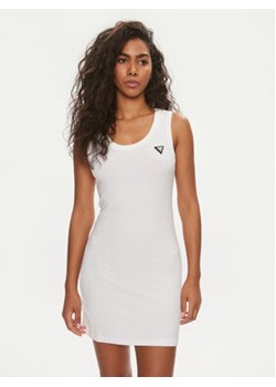 Guess Sukienka codzienna Nyra V4GK03 KBCO2 Biały Slim Fit ze sklepu MODIVO w kategorii Sukienki - zdjęcie 169570322