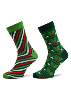 Rainbow Socks Zestaw 2 par wysokich skarpet damskich Xmas Socks Balls Adults Gifts Pak 2 Kolorowy ze sklepu MODIVO w kategorii Skarpetki damskie - zdjęcie 169570901