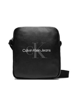 Calvin Klein Jeans Saszetka Monogram Soft K50K512448 Czarny ze sklepu MODIVO w kategorii Torby męskie - zdjęcie 169570990