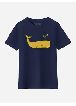 WOOOP Koszulka &quot;Peace whale&quot; w kolorze granatowym ze sklepu Limango Polska w kategorii Bluzki dziewczęce - zdjęcie 169571203