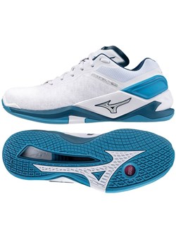 Buty do piłki ręcznej Mizuno Wave Stealth Neo M X1GA200086 białe ze sklepu ButyModne.pl w kategorii Buty sportowe męskie - zdjęcie 169578994