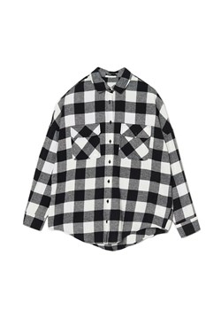 Cropp - Bawełniana czarno-biała koszula w kratę - czarny ze sklepu Cropp w kategorii Koszule damskie - zdjęcie 169588703