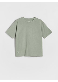 Reserved - T-shirt z haftem - jasnozielony ze sklepu Reserved w kategorii T-shirty chłopięce - zdjęcie 169589121