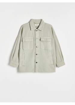 Reserved - Denimowa koszula oversize - zielony ze sklepu Reserved w kategorii Koszule chłopięce - zdjęcie 169589194