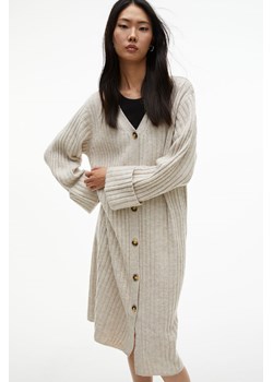 H & M - Sukienka typu kardigan oversize - Beżowy ze sklepu H&M w kategorii Sukienki - zdjęcie 169590431