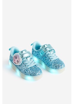 H & M - Migające brokatowe buty sportowe - Turkusowy ze sklepu H&M w kategorii Trampki dziecięce - zdjęcie 169590452