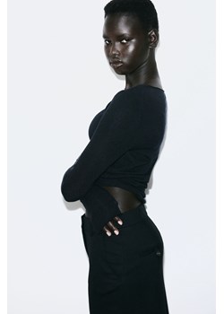 H & M - Top z domieszką kaszmiru - Czarny ze sklepu H&M w kategorii Bluzki damskie - zdjęcie 169590532
