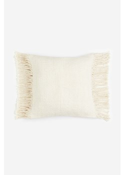 H & M - Poszewka na poduszkę zdobiona frędzlami - Beżowy ze sklepu H&M w kategorii Poszewki na poduszki - zdjęcie 169590611