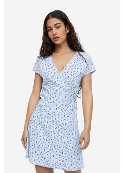 H & M - Kopertowa sukienka z krepy - Niebieski ze sklepu H&M w kategorii Sukienki - zdjęcie 169590614