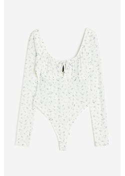 H & M - Body thong z siateczki - Biały ze sklepu H&M w kategorii Body damskie - zdjęcie 169590622