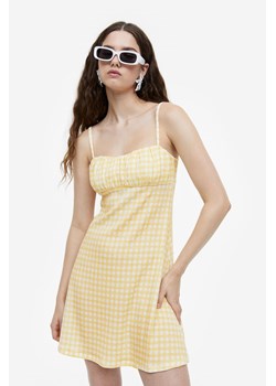 H & M - Sukienka z kreszowanego dżerseju - Żółty ze sklepu H&M w kategorii Sukienki - zdjęcie 169590653