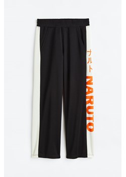 H & M - Joggersy z nadrukiem - Czarny ze sklepu H&M w kategorii Spodnie i półśpiochy - zdjęcie 169590712