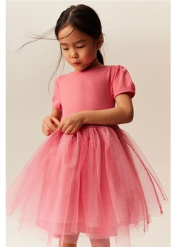 H & M - Sukienka z tiulowym dołem - Różowy ze sklepu H&M w kategorii Sukienki dziewczęce - zdjęcie 169590771