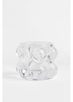 H & M - Świecznik ze szkła bąbelkowego - Biały ze sklepu H&M w kategorii Świeczniki - zdjęcie 169590863