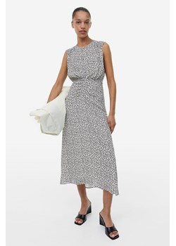 H & M - Szyfonowa sukienka we wzory - Beżowy ze sklepu H&M w kategorii Sukienki - zdjęcie 169590893