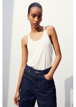 H & M - Koszulka z lyocellu - Biały ze sklepu H&M w kategorii Bluzki damskie - zdjęcie 169590950