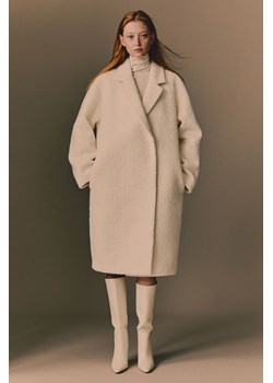 H & M - Dwurzędowy płaszcz - Biały ze sklepu H&M w kategorii Płaszcze damskie - zdjęcie 169591011