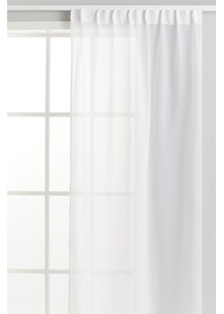 H & M - Prześwitująca zasłona 2-pak - Biały ze sklepu H&M w kategorii Zasłony - zdjęcie 169591074