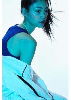 H & M - Koszulka w prążki - Niebieski ze sklepu H&M w kategorii Bluzki damskie - zdjęcie 169591142