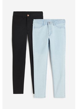 H & M - Dżinsy Skinny Fit 2-pak - Niebieski ze sklepu H&M w kategorii Spodnie dziewczęce - zdjęcie 169591201