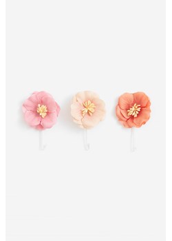 H & M - Kwiatowa ozdoba 3-pak - Różowy ze sklepu H&M w kategorii Dekoracje ścienne - zdjęcie 169591271