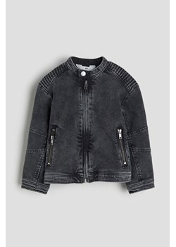 H & M - Dżinsowa kurtka biker - Czarny ze sklepu H&M w kategorii Kurtki chłopięce - zdjęcie 169591322