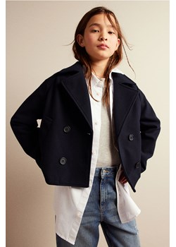 H & M - Krótka kurtka bosmanka - Niebieski ze sklepu H&M w kategorii Płaszcze damskie - zdjęcie 169591380