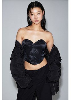H & M - Top gorsetowy - Czarny ze sklepu H&M w kategorii Bluzki damskie - zdjęcie 169591542