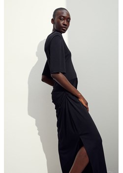 H & M - Drapowana sukienka dżersejowa - Czarny ze sklepu H&M w kategorii Sukienki - zdjęcie 169591641