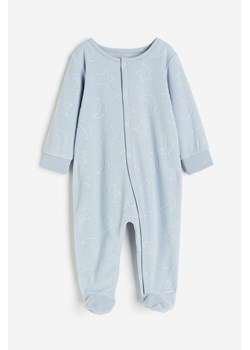 H & M - Jednoczęściowa piżama z polaru - Niebieski ze sklepu H&M w kategorii Pajacyki - zdjęcie 169591751
