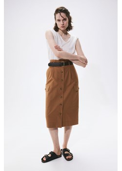 H & M - Spódnica utility z paskiem - Beżowy ze sklepu H&M w kategorii Spódnice - zdjęcie 169591791