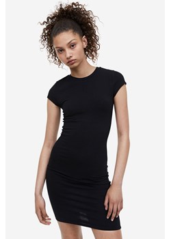 H & M - Bawełniana sukienka bodycon - Czarny ze sklepu H&M w kategorii Sukienki - zdjęcie 169591821